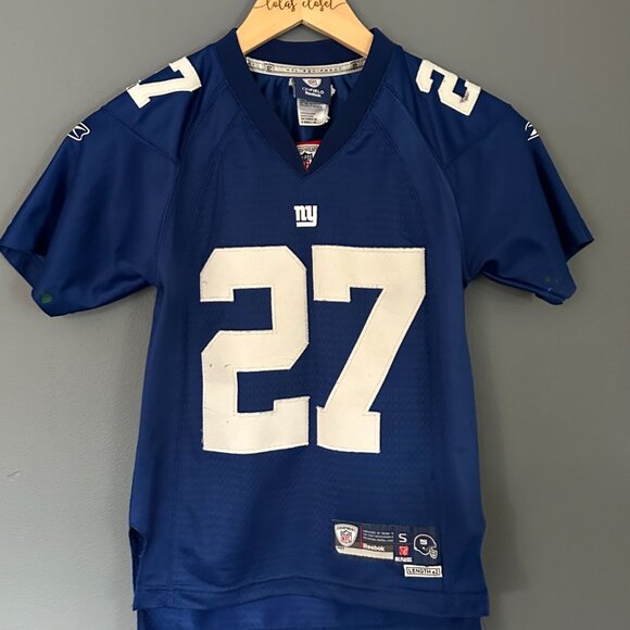 NY GIANTS KIDS JERSEY 27 BRANDON JACOBS SIZE SMALL - Picture 2 of 9